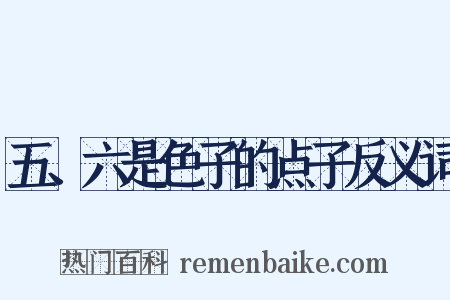五、六是色子的点子反义词是什么意思的图片